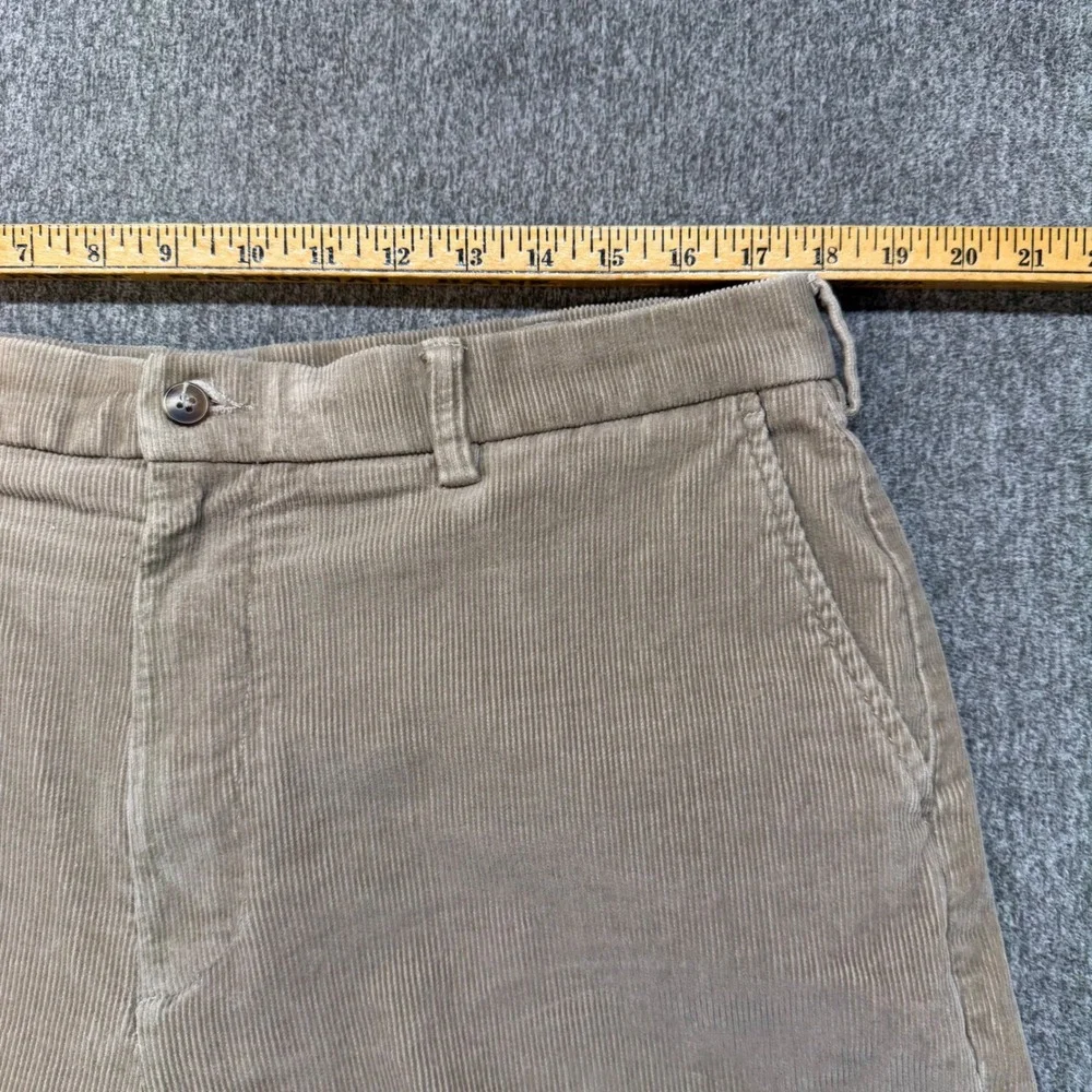 Roundtree & Yorke‎ Outdoors Mens 36x32 Tan Corduroy Pants Straight Leg Khaki Tan